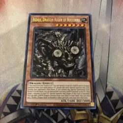 Yugioh Redox, Dragon Ruler of Boulders RA03-EN008 Secret Rare 1st Ed NM - Image 1