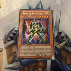 Yugioh Rocket Warrior CT2-EN005 Secret Rare Limited Edition MP Card Yu-Gi-Oh! - Image 1