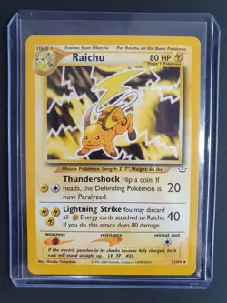 Raichu 21/64 - Neo Revelation Set - Pokemon Card - Excellent Condition - Image 1