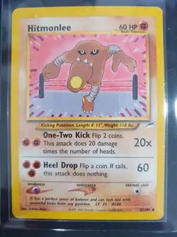 Hitmonlee 42/105 - Neo Destiny Set - Pokemon Card - Excellent Condition - Image 1
