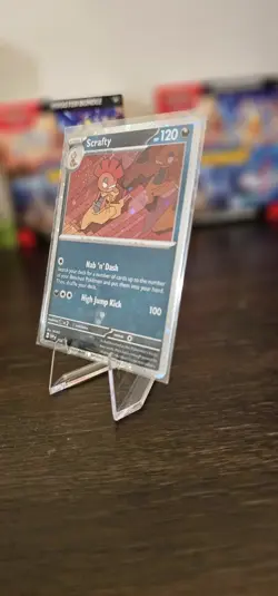 Scrafty SVP 188 Black Star Promo Journey Together Cosmos Holo Pokemon Card NM - Image 3