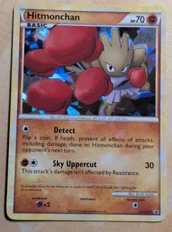 Hitmonchan HGSS24 Holo HGSS Promo Pokemon Trading Card Game TCG Holo Bleed ✨ - Image 1