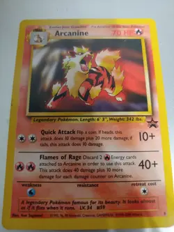 Arcanine - Black Star Promo - #6 - Rare Non-Holo - Pokemon Card - - Image 1