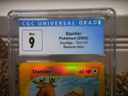Stantler cgc 9 MINT REVERSE HOLO Skyridge 2002 E-Reader 102/144 psa card Pokemon - Image 2