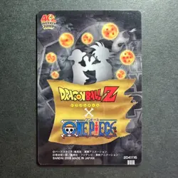 PREORDER Vegeta ZoroDragon Ball x One Piece Jump Magazine 40th Anniversary Card - Image 2