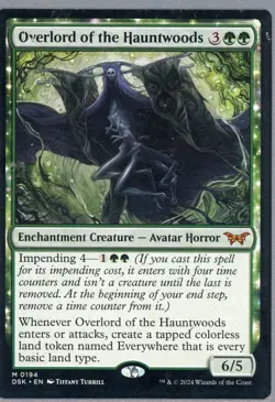 2024 Magic the Gathering Overlord of the Hauntwoods Enchantment Creature Nr/Mt - Image 1