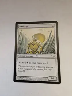 Gold Myr Mirrodin Regular MTG - Image 1