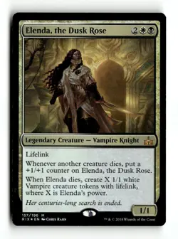 MTG | Elenda, the Dusk Rose | RIX | Foil | Moderately Played | English - Image 1