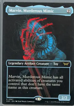 2024 Magic the Gathering Marvin Murderous Mimic Legendary Artifact Creature Toy - Image 1