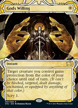 Gods Willing - Foil Extended Art STA LP MTG - Image 1