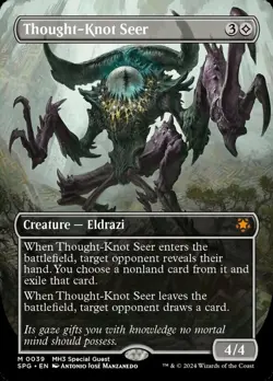 1 x Thought-Knot Seer - Foil - Borderless - Special Guests - NM-Mint - MTG - Image 1
