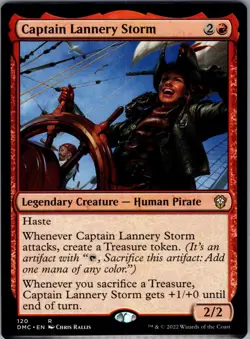 NM Captain Lannery Storm, MTG, Dominaria United, Magic the Gathering, 120 LP-NM - Image 1