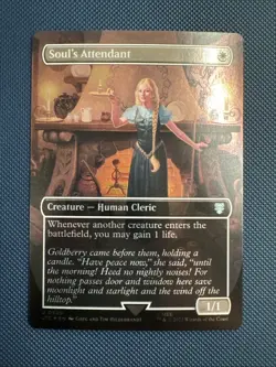 MTG Soul's Attendant (Borderless) - The Lord of the Rings (LTC) NM Foil - Image 1