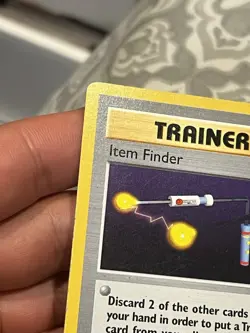 Pokemon Item Finder 74/102 Base Set First Edition Shadowless - Image 2