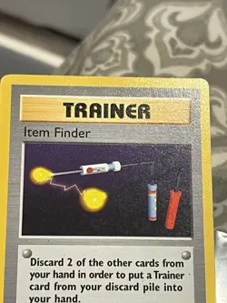 Pokemon Item Finder 74/102 Base Set First Edition Shadowless - Image 3