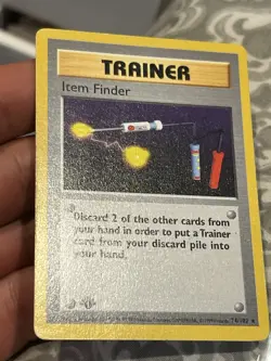Pokemon Item Finder 74/102 Base Set First Edition Shadowless - Image 5