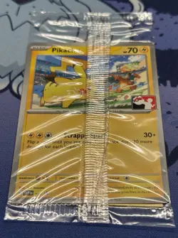 SEALED Pikachu SVP101 Black Star SV Promo Play League Pokemon Card TCG Mint - Image 1