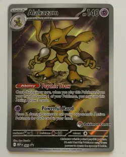 Alakazam 009 Pokemon Center Stamped Black Star Promo: Mega Evolutions - Image 1