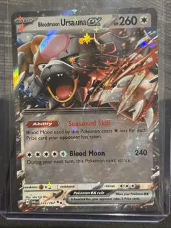 Pokemon TCG Bloodmoon Ursaluna ex 141/167 Double Rare Twilight Masquerade NM - Image 1