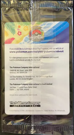 Pikachu Promo 2024 World Championships SVP EN 190 Pokemon Worlds SEALED PROMO - Image 2
