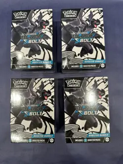 Pokemon TCG Black Bolt Booster Bundle Lot of 4 Sealed New - Image 1