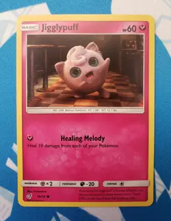 2x Jigglypuff [14/18] Holo Rare, Detective Pikachu Set, Mint/NM, Pokemon TCG - Image 1