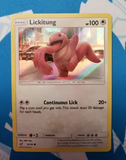 2x Lickitung [16/18] Holo Rare, Detective Pikachu Set, Mint/NM, Pokemon TCG - Image 1