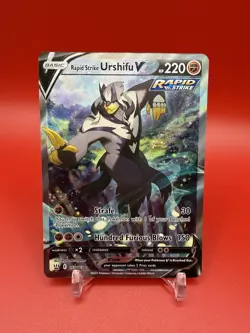 Pokemon TCG Rapid Strike Urshifu V 153/163 Alt Full Art Battle Styles NM - Image 1