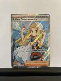 Lillie's Determination (Full Art) 169/132 Ultra Rare Pokemon Mega Evolution - Image 1