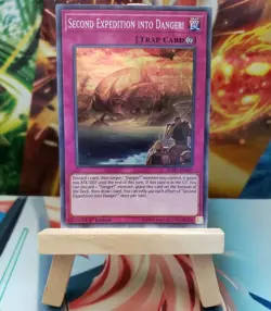 Second Expedition Into Danger [SOFU-EN087] Super Rare, 1st Ed, Mint/NM, YuGiOh - Image 1
