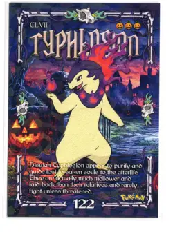 Pokemon Cracked Ice Holo - Prisma Trick or Treat Cards -TYPHLOSION #122 - Image 1