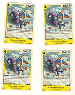 Set Of 4 Charlotte Daifuku ST07-005 C Starter Deck 7 One Piece Trading Card - Image 1