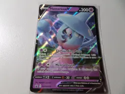 Pokemon Hatterene V SWSH055 Ultra Rare PROMO card CHAMPIONS PATH - Image 1