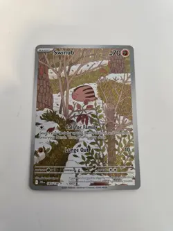 Pokemon TCG Swinub 165/159 Illustration Full Art Rare Card Journey Together NM - Image 1