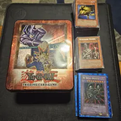 Yugioh Card Collection of Early 2000s Cards and Tin - Image 1