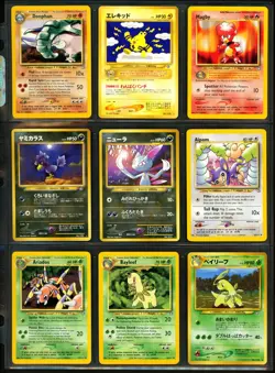 2000 Pokemon NEO GENESIS Set NEAR COMPLETE Unlimited Edition NON HOLO Cards Lot - Image 2
