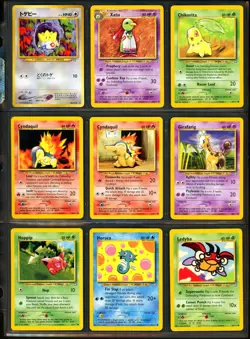2000 Pokemon NEO GENESIS Set NEAR COMPLETE Unlimited Edition NON HOLO Cards Lot - Image 5