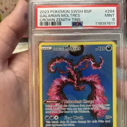Pokemon Galarian Moltres SWSH284 SWSH: Sword & Shield Promo Cards PSA 9 - Image 2
