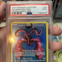 Pokemon Galarian Moltres SWSH284 SWSH: Sword & Shield Promo Cards PSA 9 - Image 3