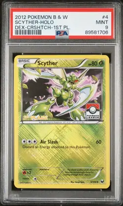 Scyther 4/108 1st 2nd 3rd 4th Place LEAGUE HOLO PROMO PSA 9 Mint Pokemon Card - Image 2