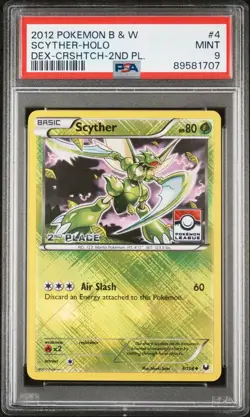 Scyther 4/108 1st 2nd 3rd 4th Place LEAGUE HOLO PROMO PSA 9 Mint Pokemon Card - Image 3