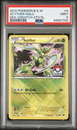 Scyther 4/108 1st 2nd 3rd 4th Place LEAGUE HOLO PROMO PSA 9 Mint Pokemon Card - Image 5