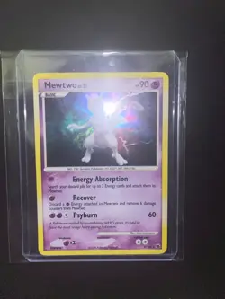 Rare Mewtwo 9/100 Majestic Dawn Holo Pokemon Card Good Condition - Image 2