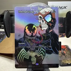 MTG Infernal Grasp 0018 Spider-Man Marvel Universes Beyond NM/M Magic Card - Image 1