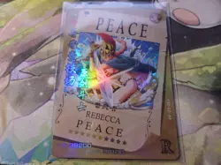 One Piece Doujin R Card Wanted REBECCA PEACE Anime Trading Card Game - Image 1