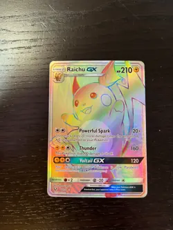Raichu GX - 75/73 - Pokemon Shining Legends Sun & Moon Secret Rare Card LP/NM - Image 1