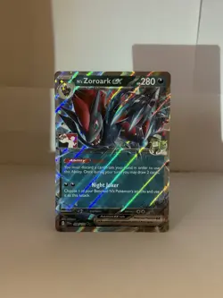 N's Zoroark Ex Pokemon Prize Pack Series 7 Promo Pokemon Card NM Stamp - Image 1