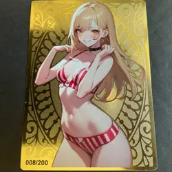 Goddess Story Gold METAL Card - Serial Number #/200! Double Sided Marin Bikini - Image 1