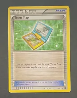 Pokemon Card Town Map 150/162 BREAKthrough - Near Mint - Image 1
