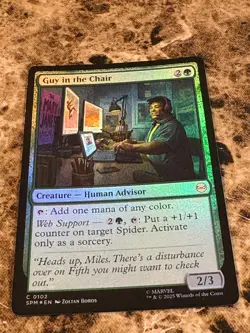 GUY IN THE CHAIR Magic MTG Spiderman Foil - Image 1